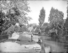 High Street, Bourton-on-the-Water, Cotswold, Gloucestershire, 1895. Creator: Henry Taunt