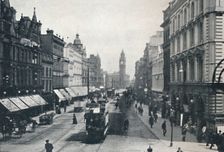 High Street, Belfast, showing the Albert Memorial in the distance 1917