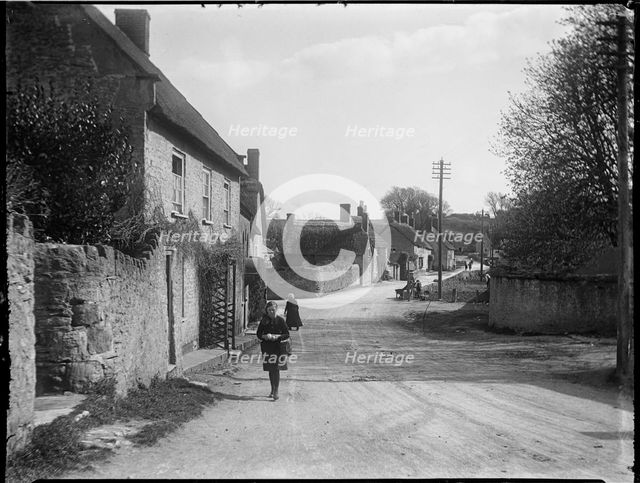 High Street, Burton Bradstock, West Dorset, Dorset, 1922. Creator: Katherine Jean Macfee.