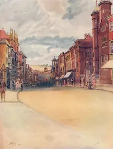 High Street, Guildford 1911, (1914). Artist: James S Ogilvy