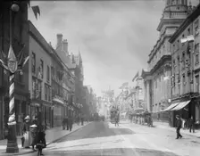 High Street during celebrations to mark a visit by Queen Victoria, Oxford, Oxfordshire, 1897. Creator: Henry Taunt