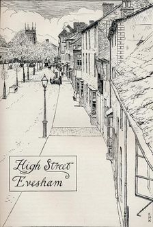 High Street Evesham 19th century. Artist: Edmund Hort New