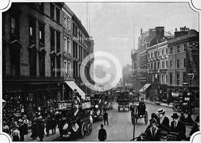 High Street, Kensington, London, c1900 (1901). Artist: Unknown.