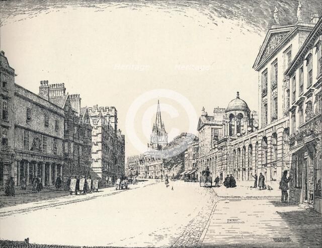 'High Street, Oxford', 1905. Artist: Edmund Hort New.