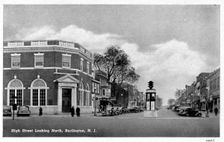 High Street, looking north, Burlington, New Jersey, USA, 1940