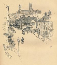 High Street, Lincoln 1899. Artist: Ernest Clifford Peixotto