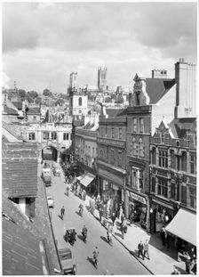 High Street, Lincoln, Lincolnshire, early 1930s. Creator: J Dixon Scott
