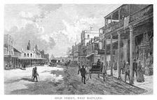 High Street, West Maitland, New South Wales, Australia, 1886.Artist: Albert Henry Fullwood