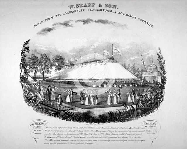 Highbury Barn, Islington, London, 1837. Artist: F Alvey