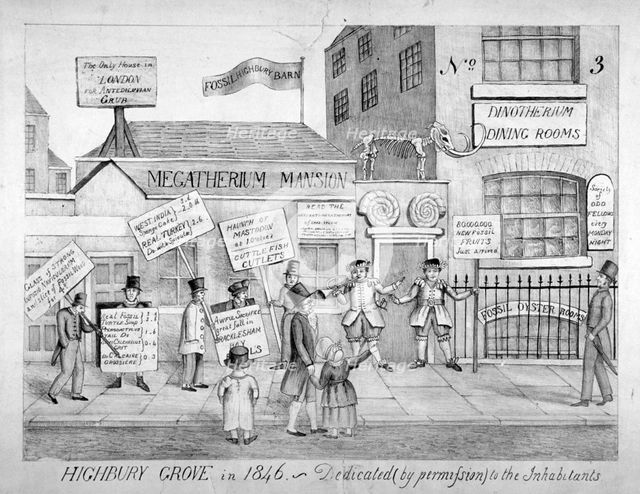 'Highbury Grove in 1846 - Dedicated by permission to the inhabitants', 1846. Artist: Anon
