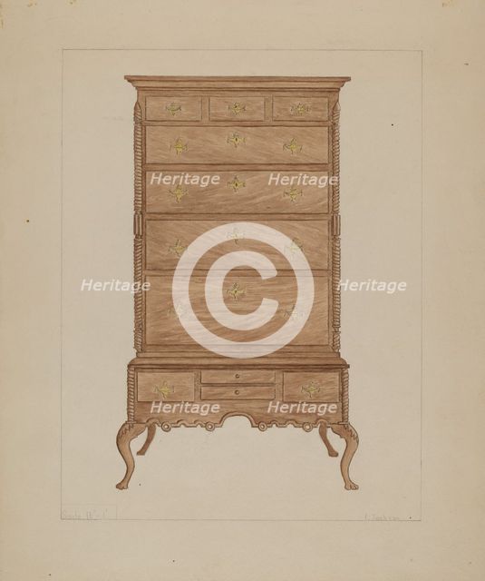 Highboy, 1935/1942. Creator: Frederick Jackson.