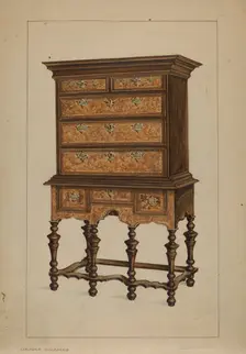 Highboy, 1935/1942. Creator: Isadore Goldberg