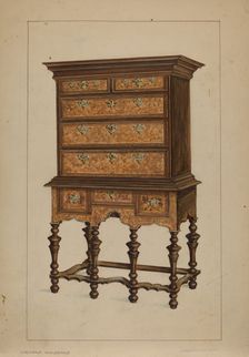 Highboy, 1935/1942. Creator: Isadore Goldberg