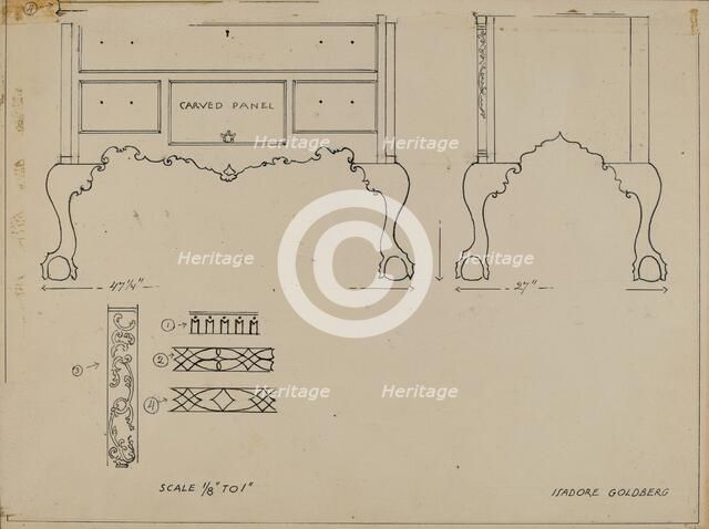 Highboy, 1935/1942. Creator: Unknown.
