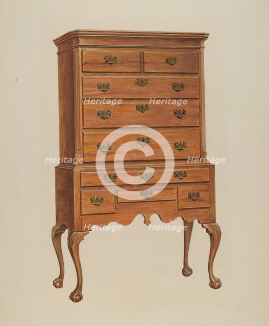 Highboy, c. 1936. Creator: Charles Squires.