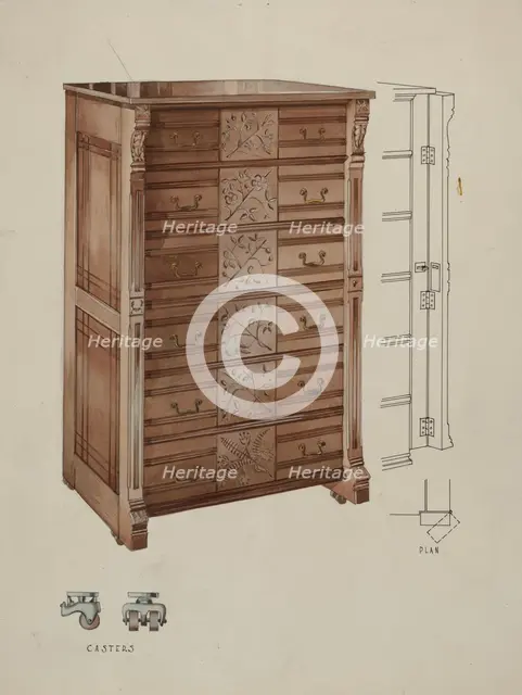 Highboy, c. 1936. Creator: Kurt Melzer.