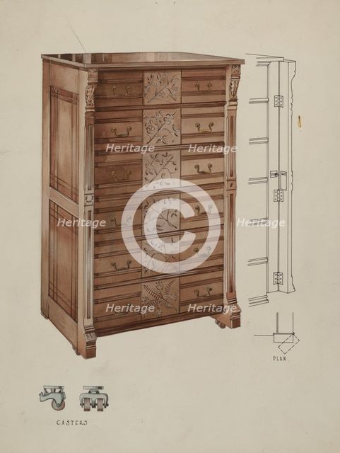 Highboy, c. 1936. Creator: Kurt Melzer.