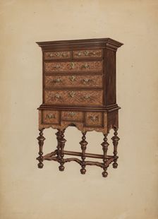 Highboy, c. 1937. Creator: Isadore Goldberg