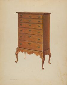 Highboy, c. 1938. Creator: Charles Squires