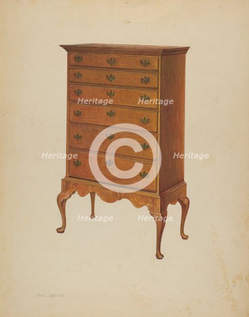 Highboy, c. 1938. Creator: Charles Squires.