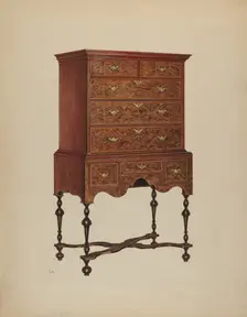 Highboy, c. 1938. Creator: Charles Squires