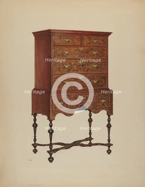 Highboy, c. 1938. Creator: Charles Squires.