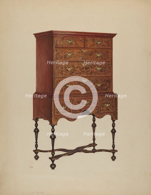 Highboy, c. 1938. Creator: Charles Squires.