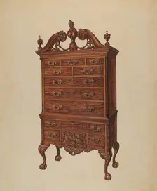 Highboy, c. 1938. Creator: Elisabeth Fulda