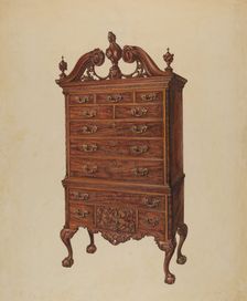Highboy, c. 1938. Creator: Elisabeth Fulda