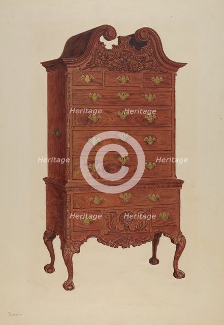 Highboy, c. 1938. Creator: Francis Borelli.