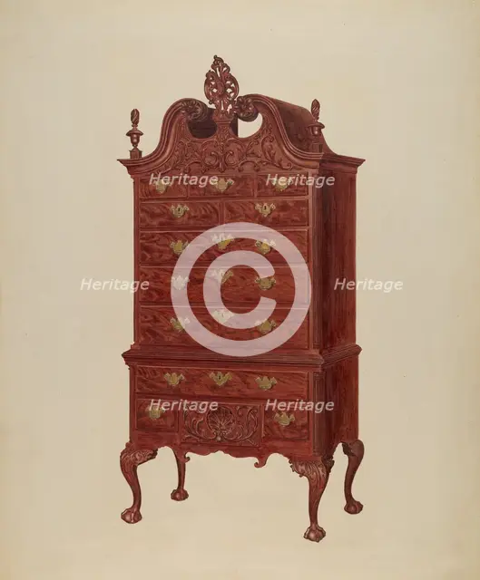 Highboy, c. 1939. Creator: Francis Borelli.