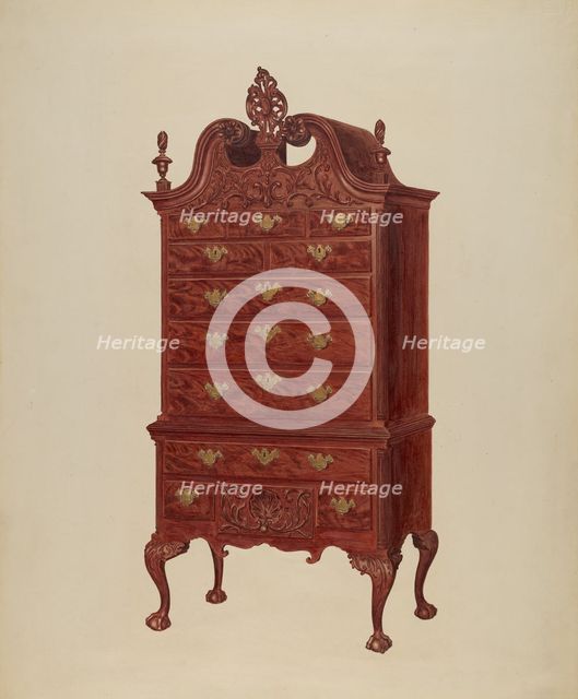 Highboy, c. 1939. Creator: Francis Borelli.