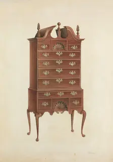 Highboy, c. 1939. Creator: Lawrence Phillips
