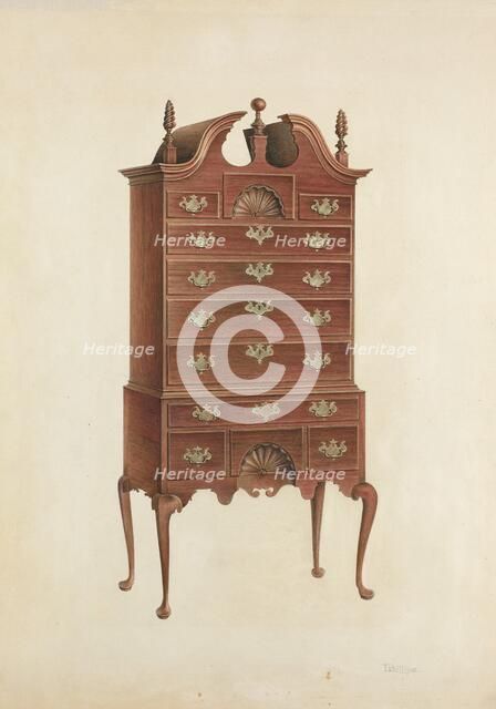 Highboy, c. 1939. Creator: Lawrence Phillips.
