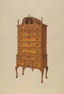 Highboy, c. 1939. Creator: Leonard Battee