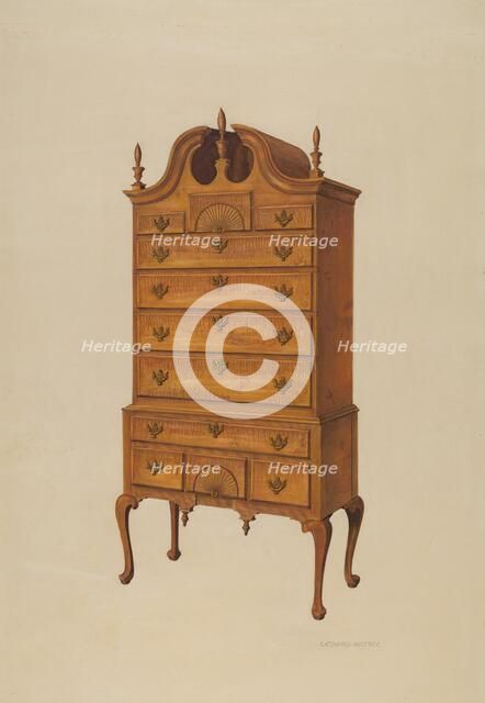 Highboy, c. 1939. Creator: Leonard Battee.