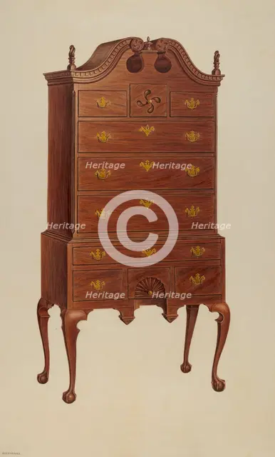 Highboy, c. 1939. Creator: Lorenz Rothkrantz.