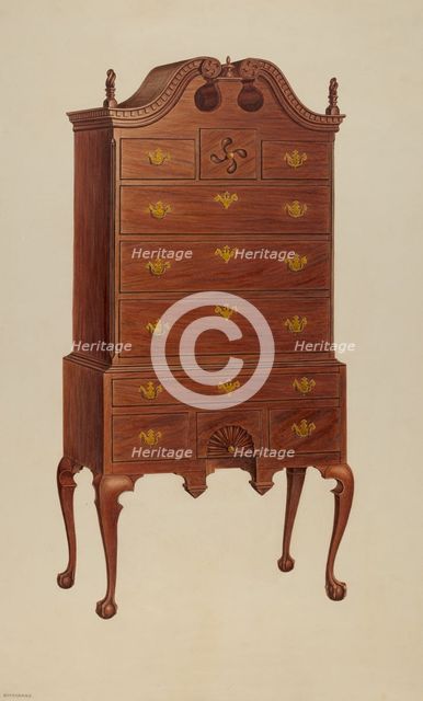 Highboy, c. 1939. Creator: Lorenz Rothkrantz.