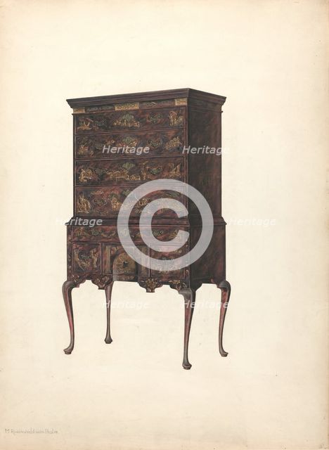Highboy, c. 1940. Creator: M. Rosenshield-von-Paulin.