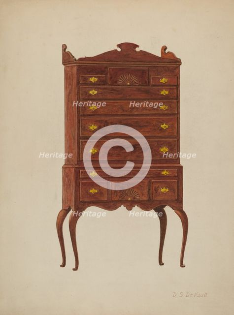 Highboy, c. 1941. Creator: David S De Vault.