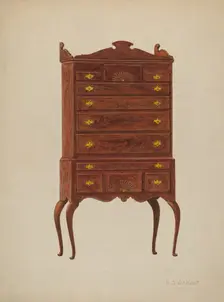Highboy, c. 1941. Creator: David S De Vault