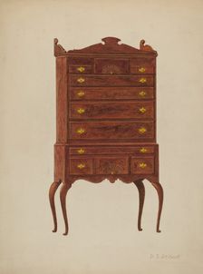 Highboy, c. 1941. Creator: David S De Vault