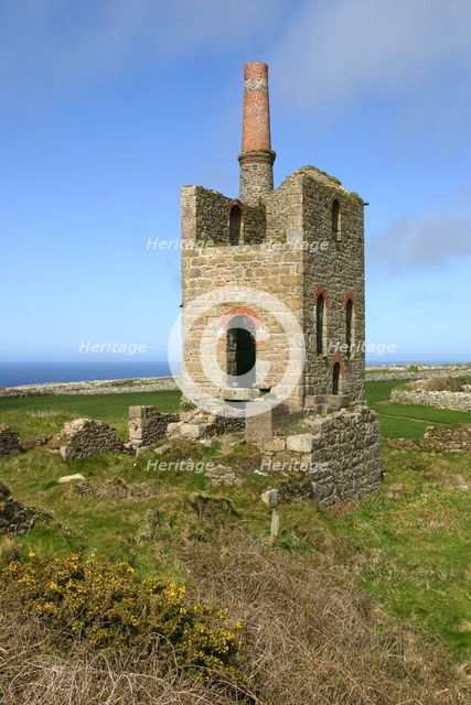 Higher Bal Mine engine house, Cornwall. Creator: Peter Thompson.