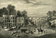 Highgate Archway Gate and Tavern in 1825 (c1876). Creator: Unknown