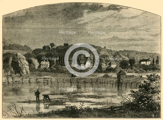 'Highgate Ponds', c1876. Creator: Unknown.