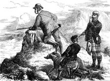 Highland Deerstalking: "By George! Missed Again", 1871. Creator: William Ralston
