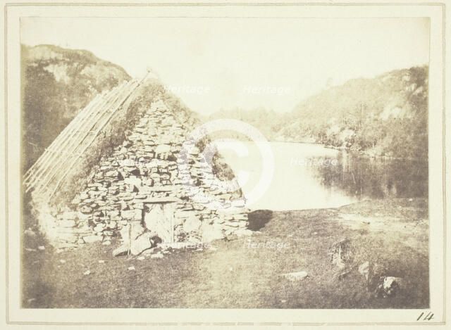 Highland Hut on the Banks of Loch Katrine, 1844. Creator: William Henry Fox Talbot.