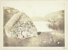 Highland Hut on the Banks of Loch Katrine, 1844. Creator: William Henry Fox Talbot