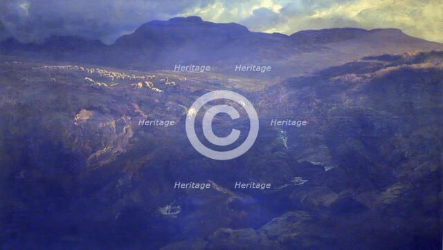 Highland pastures, c1870s. Creator: Henry Moore.