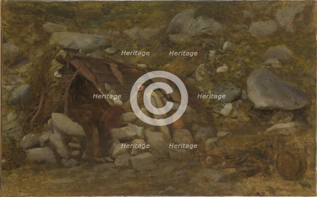 Highlander in Front of a Hut, c1870. Creator: Aleksander Kotsis.